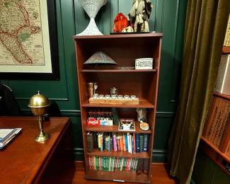 Books, vintage wicker decorative items