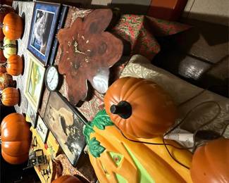 Halloween Christmas vintage clocks artwork