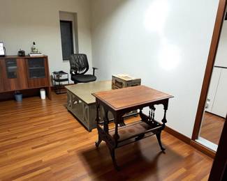 Coffee table, office chair, wooden decorative hall table