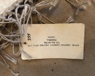 African woven horse area rug