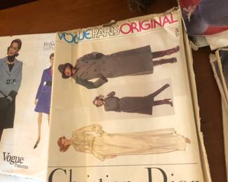 Vogue vintage sewing patterns; YSL; Yves St Laurant