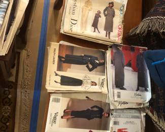 Vouge Sewing patterns; Dior; Karl Lagerfeld; Montana; Ralph Lauren; Ellen Tracy