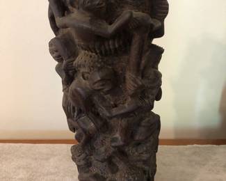 Carved African sculpture
