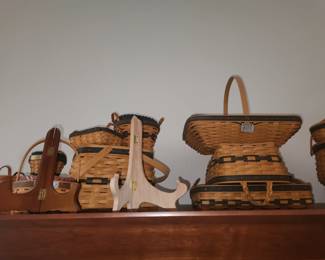 Large collection of Longenberger baskets