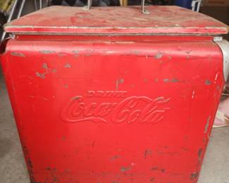 Vintage Coca-Cola metal cooler