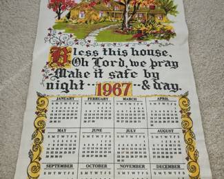 Vintage cloth calendars