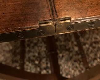 #63 -$300- The Campaign table 36 3/4x 25 7/8x 29 1/2
