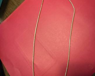 #53 - $675- 14kt gold snake chain - Italy - 24" - 10.73 gr