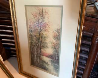 #40 - $150 each -Raphael Senserman, Circa 1930 - Landscape - SIZE 