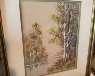 #40 - $150 each -Raphael Senserman, Circa 1930 - Landscape - SIZE 