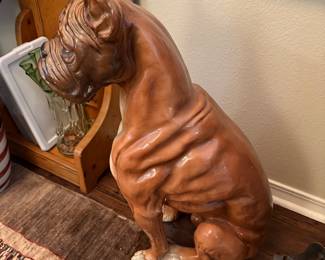 #17 - $375 - Vintage 1970's Composite bull dog life size 29"Hx21W