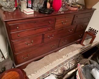#3 - $400 - Drexel Heritage multi drawer dresser 65x19x35