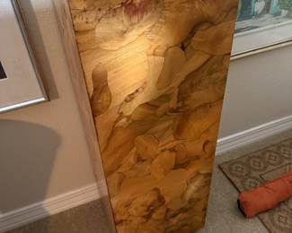 #27 - $600 - Exotic wood pedestal by Lane Milo Baughman Altavista 1970's  3'Tx11x11