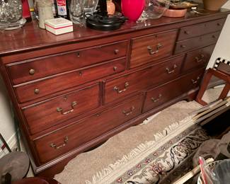 #3 - $400 - Drexel Heritage multi drawer dresser 65x19x35