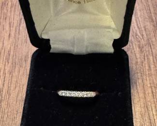 #51- $350 - Diamond band 14kt gold from Levy's Birmingham AL - 1.64 gr 