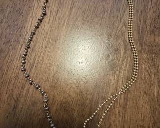 #45 - $975 - 18kt gold & fresh pearls necklace Michael Dawkins 14" L bought at the Golden Bear in Aspen CO. in 1996. 14.32grams 