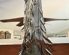 #9 - $200 - Vintage Murano Christmas tree 20" 
