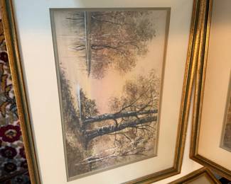 #40 - $150 each -Raphael Senserman, Circa 1930 - Landscape - SIZE 
