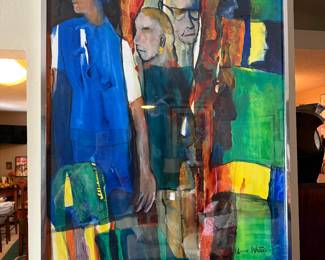 #20 - $500 - Louise Waters (local artist)  "Speakeasy" 40x30