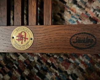 #71 - $600 - STICKLEY original spindle bench stool 15Dx15Hx19W