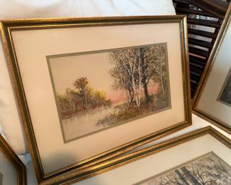 #40 - $150 each -Raphael Senserman, Circa 1930 - Landscape - SIZE 