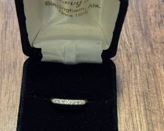 #51 - $350 - Diamond band 14kt gold from Levy's Birmingham AL - 1.64 gr 