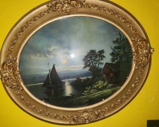 Reverse painted glass