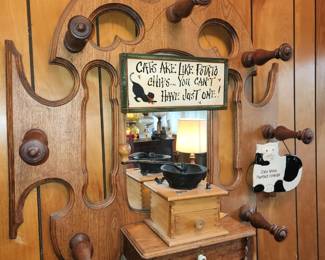 Vintage hanging hall tree