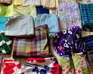 Vintage printed retro fabric