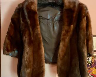 Fur cape