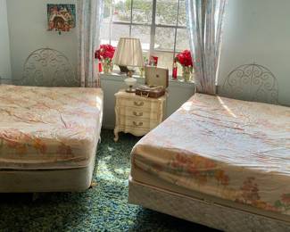 Matching double beds