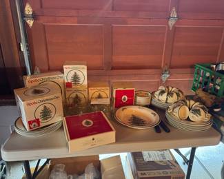 Spode china and glassware 