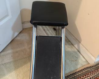 VINTAGE SHOE FITTING STOOL (WHEN THEY USED TO PUT THE SHOES ON FOR YOU AT THE DEPARTMENT STORE)
