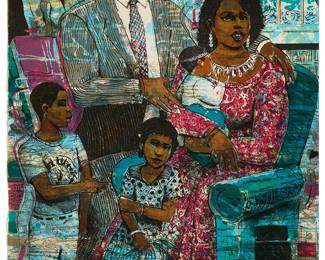 93
Louis Delsarte
(1944-2020)
"Unity," 1995
Offset lithograph in colors on wove paper
Edition: P.P. 3/4
Signed, titled, dated "95," and numbered in pencil along the lower edge: Louis Delsarte
Image/Sheet: 29" H x 21.5" W
Estimate: $1,000 - $1,500
