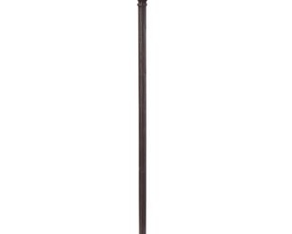 328
A Persian bronze ceremonial bull's head mace
19th century
Qajar steel ceremonial mace, set in a wood block stand
Mace: 28.25" H x 4.25" W x 4.25" D; Overall: 30.75" H x 3.625" W x 3.625" D
Estimate: $500 - $700