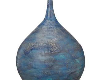 120
Beatrice "Beato" Wood (1893-1998)
A glazed earthenware vase, mid-20th century
Signed to underside: BEATO
The globular body with long tapered neck
14.25" H x 10.375" Dia.
Estimate: $3,000 - $5,000