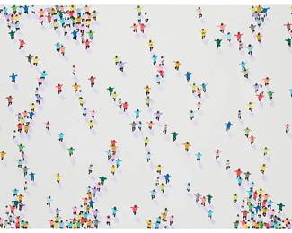 264
Max Todd
(b. 1959)
"Moving On"
Acrylic on canvas
Unsigned; titled by repute
35.5" H x 59" W
Estimate: $800 - $1,200