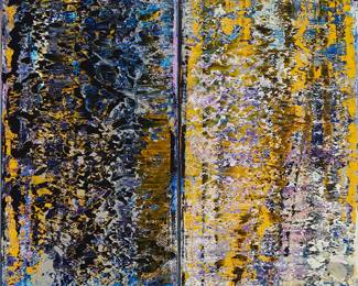 145
Astor Milan Salcedo
(b. 1969)
"Two Sides of the Story - Part 6" (Diptych)
Two oils on canvas (framed together)
With the artist's incised "X" device in the lower right corner of the right canvas; titled by repute
Each canvas: 43.25" H x 19.5" W; Overall: 43.25" H x 39.5" W
Estimate: $800 - $1,200