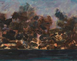 217
Roger Kuntz
(1926-1975)
Shoreline
Oil on canvas
Signed lower right: Kuntz
12" H x 16" W
Estimate: $600 - $800