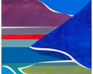 248
Erle Loran
(1905-1999)
"Haven," 1972
Oil on canvas
Signed and dated lower right: Loran '72; signed and dated again, and titled, all on the stretcher
72" H x 52" W
Estimate: $2,000 - $3,000