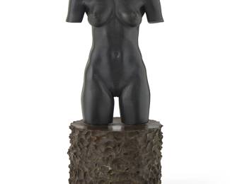 21
Robert Graham
(1938-2008)
"MOCA Torso," 1992
Patinated bronze
Edition of 3,500
Signed to the underside: R Graham / Guardado / Carlos M.
10.875" H x 4.625" W x 4.325" D
Estimate: $2,000 - $3,000