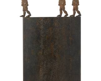206
Giuseppe Palumbo
(b. 1958)
"The Edge," 2011
Patinated bronze
Edition: 6/50
Signed, dated, and numbered to one side: Giuseppe
14.375" H x 8.625" W x 3.125" D
Estimate: $3,000 - $5,000