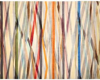 101
A Paul Smith wool 'Carnival' rug
Early 21st century
Marked to underside along selvage edges: The Rug Company
Hand-knotted Tibetan wool
14' L x 10' W
Estimate: $2,000 - $3,000