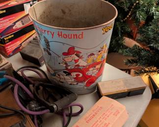 Huckleberry Hound trash can