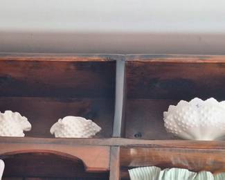 Large collection of Milk Glass