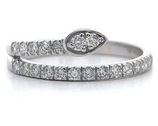 NEW! 0.54 Carat Diamond Coiled Serpent Ring