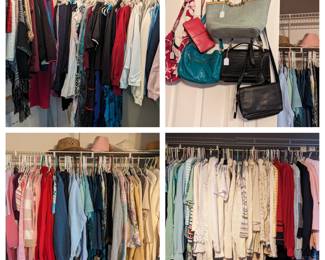 Full lady's closet with name brand (Alfred Dunner, etc) L & XL clothing 