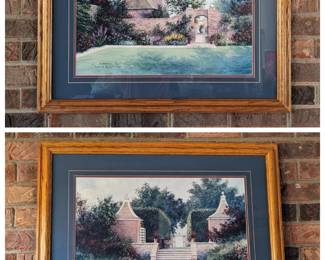 Several local artist, Burton Dye, signed and numbered framed prints 