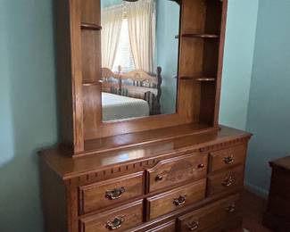 Athens Triple Dresser w/Mirror Hutch