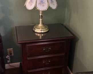 Crescent Cherry 3-Drawer Nightstand